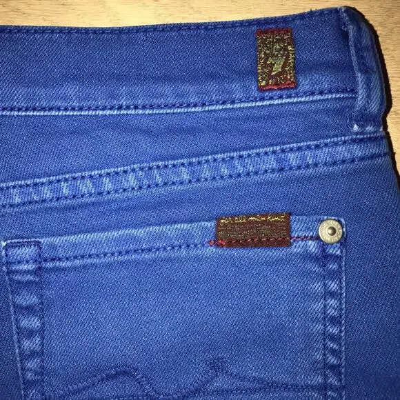 7 for all Mankind Girls Cutoff Denim Shorts 10 - Picture 3 of 4